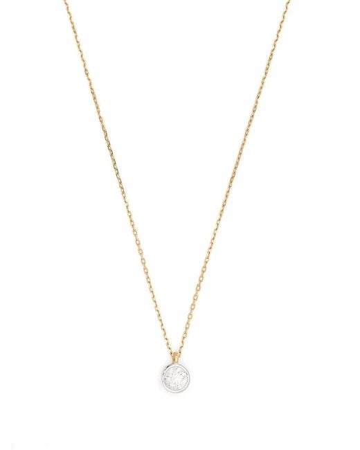 COURBET Metallic 18Kt Recycled Origine Bezel Set Laboratory-Grown Diamond Necklace