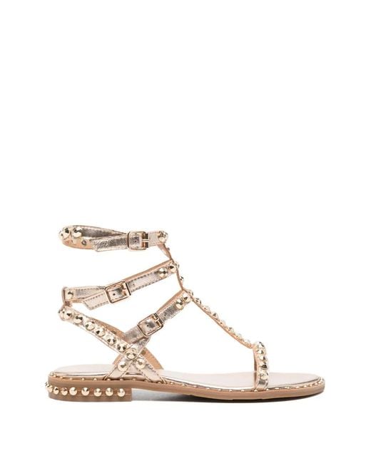 Ash Natural Stud-Embellished Play07 Sandals