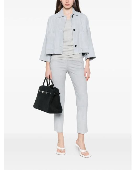 Arma White Pocket Stretch Trousers