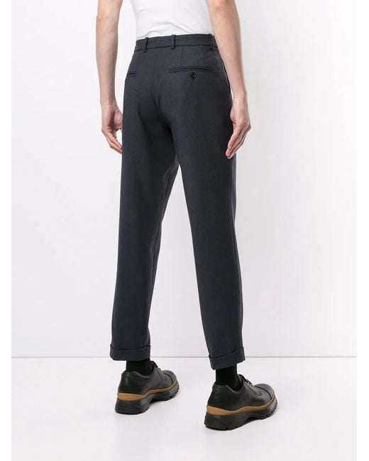 Bally Blue High-Waist Tailored Trousers for men