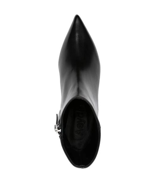 Aeyde Black Pointed-Toe Ankle Boots