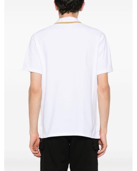Just Cavalli Poloshirt Met Geborduurd Logo in het White voor heren