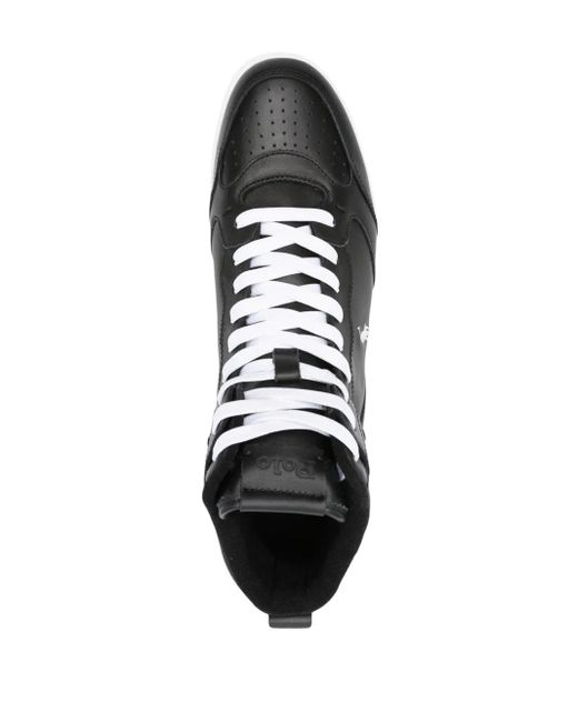 Polo Ralph Lauren High-Top-Sneakers Mit Logo in Black für Herren