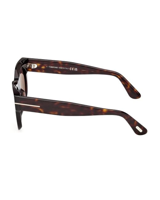 Tom Ford Brown Cat-Eye Sunglasses