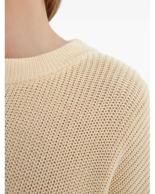 AYA MUSE Natural Round-Neck Sweater