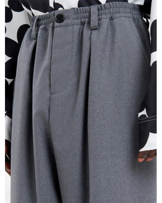 Marni Blue Elasticated Waistband Trousers for men
