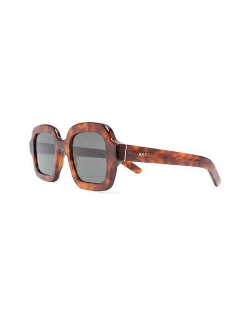 Retrosuperfuture Brown Benz Square-Frame Sunglasses