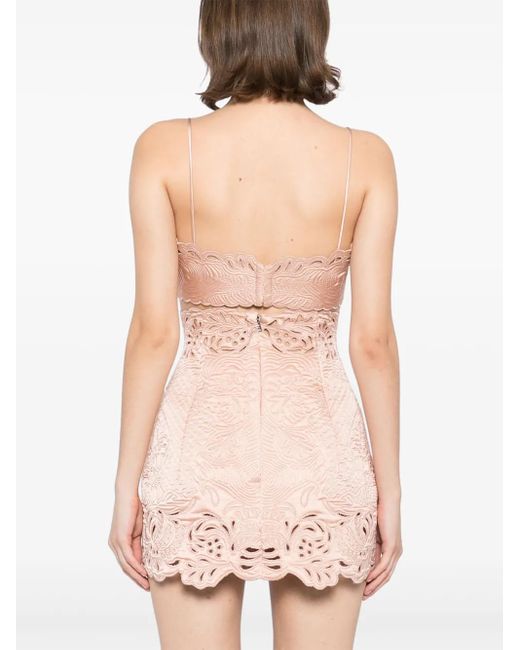 Ermanno Scervino Pink Floral Embroidered Top