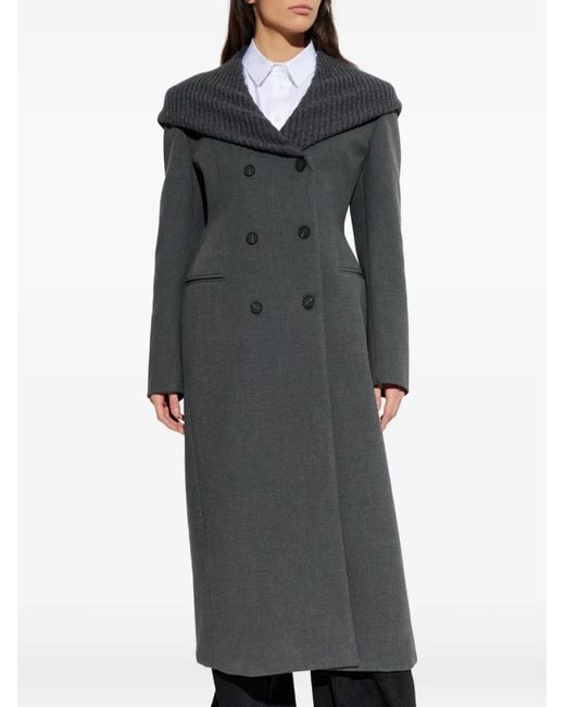 DIESEL Black G-Olden-Long Buttoned Coat