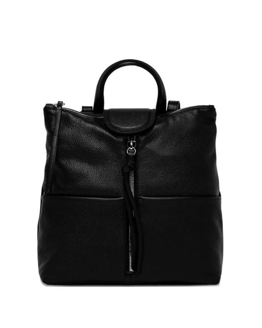 Gianni Chiarini Black Top-Handle Zip-Fastening Backpack