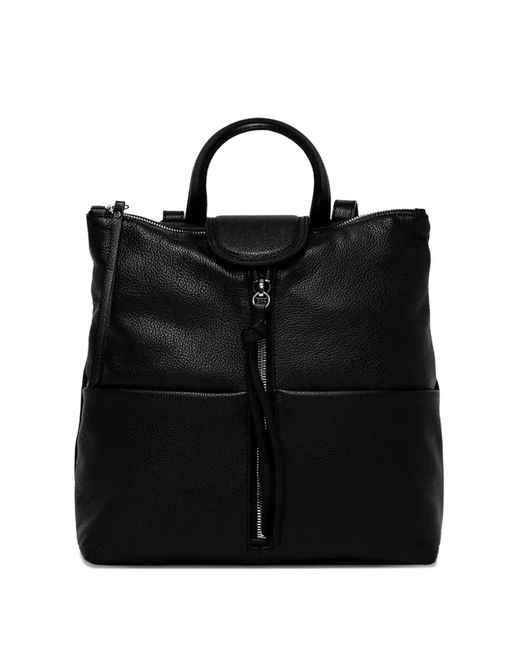 Gianni Chiarini Black Top-Handle Zip-Fastening Backpack