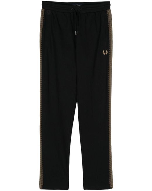Fred Perry Black Straight-leg Track Pants for men