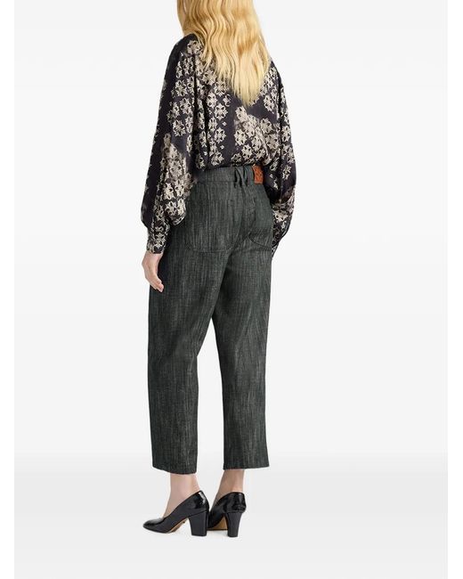 Momoní Gray Thor Yarn-Dyed Straight-Leg Tailored Jeans