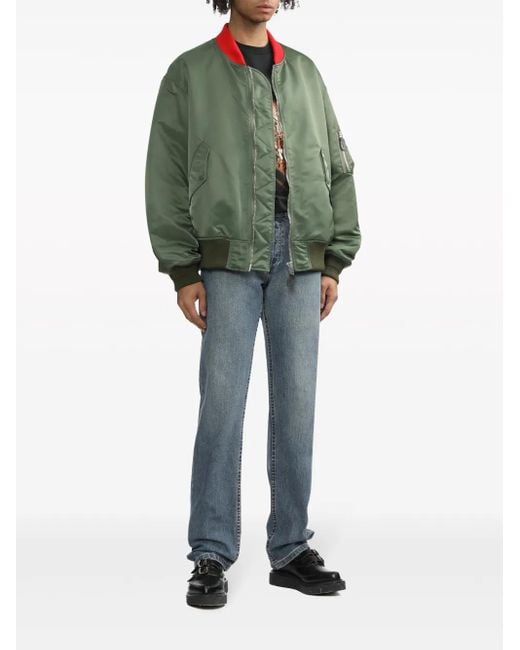 Undercover Green Reversible Bomber Jacket for men
