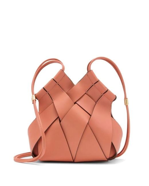 Ulla Johnson Black Charlotte Woven Leather Cross Body Bags