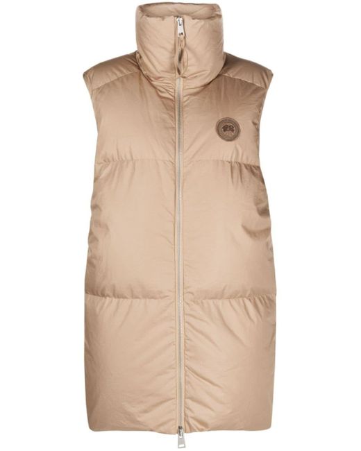 Canada Goose Natural Logo-patch Padded Cotton Gilet