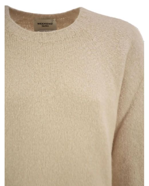 Weekend by Maxmara Natural Brushed Raglan-Sleeve Sweater