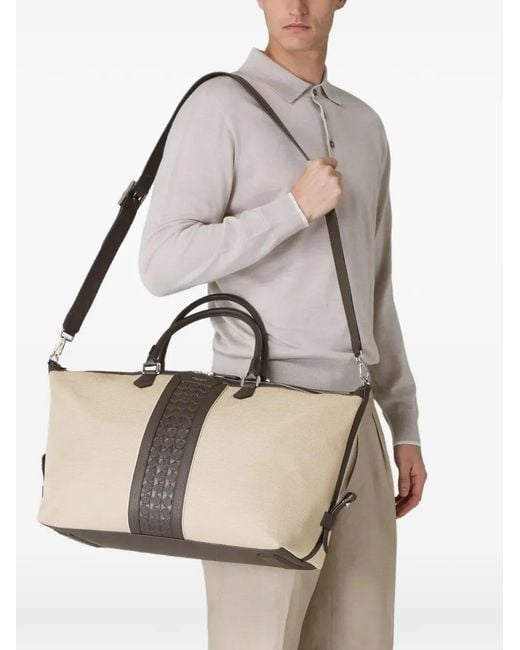 Serapian Natural Double-Handle Holdall for men