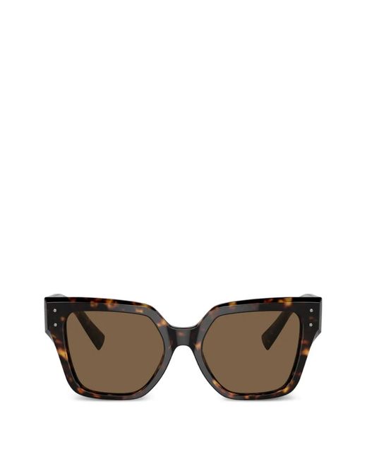 Dolce & Gabbana Brown Square-Frame Sunglasses