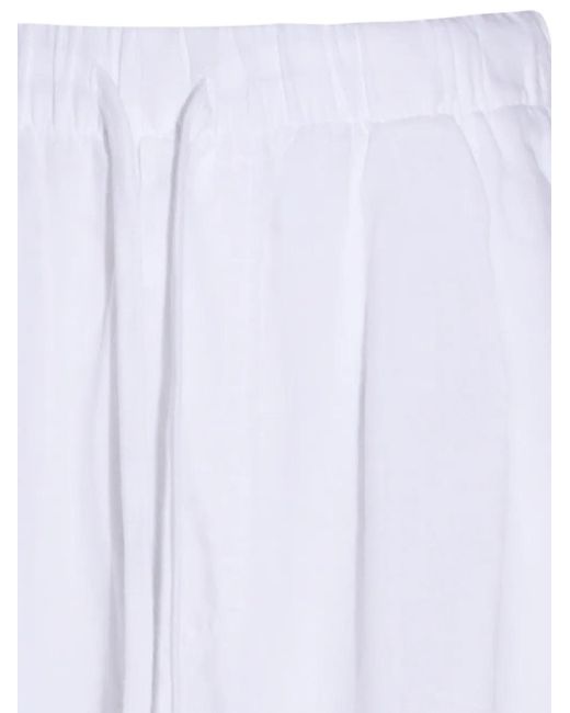 Thom Krom White Drawstring Trousers