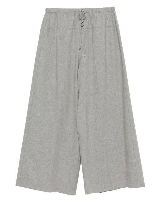Alysi Gray Drawstring Trousers