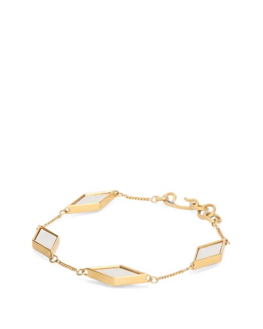 Jil Sander Metallic Bracelet À Losanges Et Effet Miroir