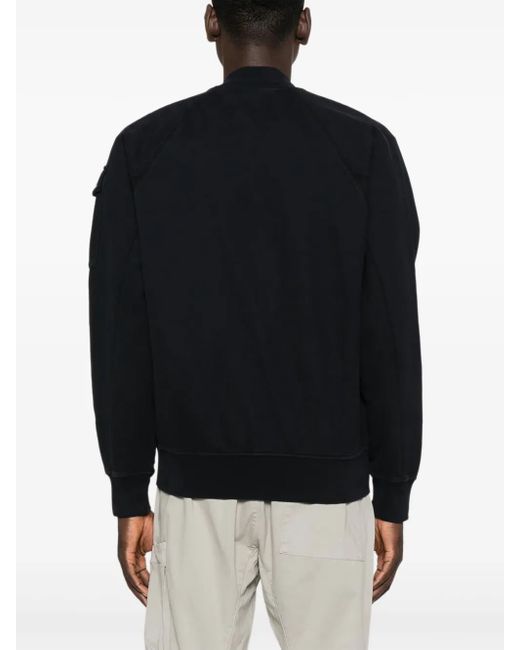 C P Company Black Lens-Pocket Bomber Jacket for men