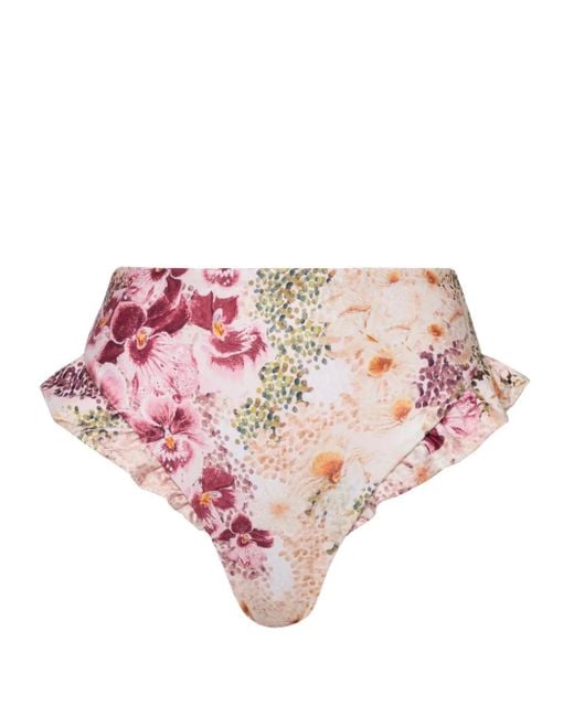Agua Bendita Pink Jengibre Florecer Bikini Bottoms