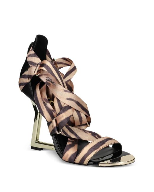 Just Cavalli Natural Multi-Way Straps Sandals