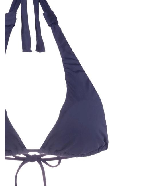 Amir Slama Blue Halterneck Non-Wired Bikini Set