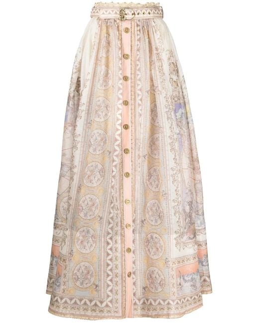 Zimmermann Natural High Tide Maxi Skirt