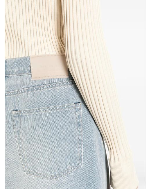 Our Legacy Blue Short Ample À Bords Francs