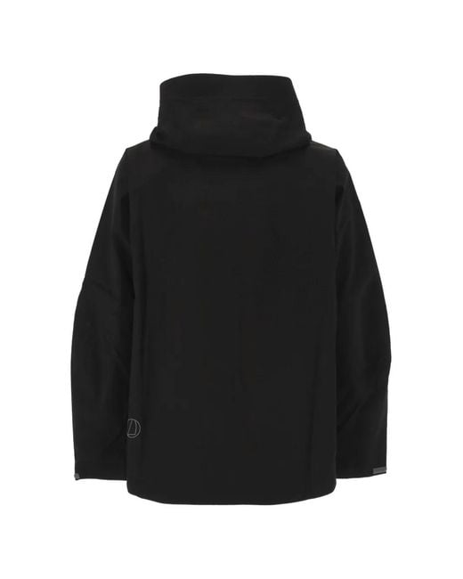 Murphy & Nye Black Logo-Print Hooded Jacket
