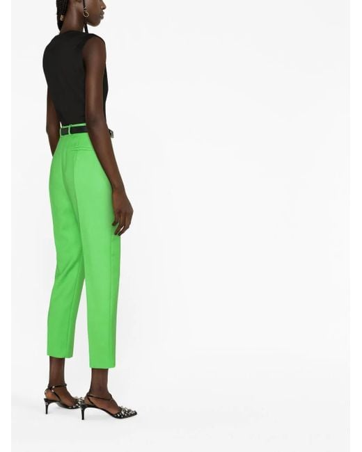 McQueen Green Cigarette Trousers