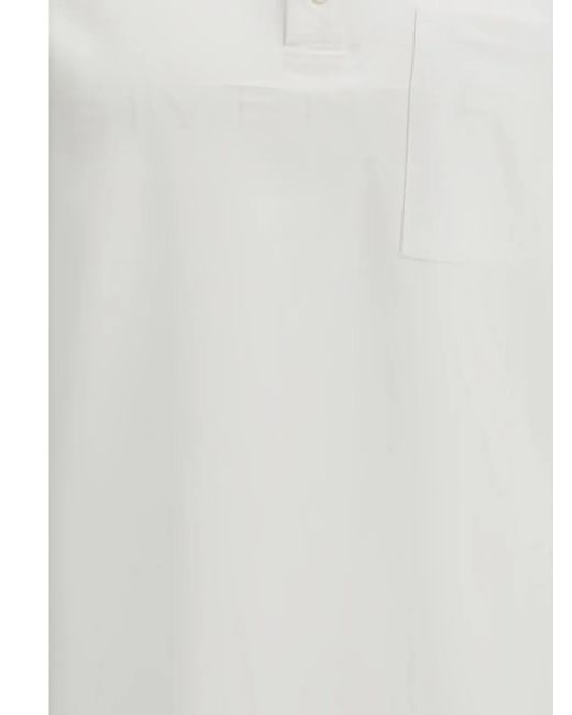 Polo À Logo Imprimé Givenchy pour homme en coloris White