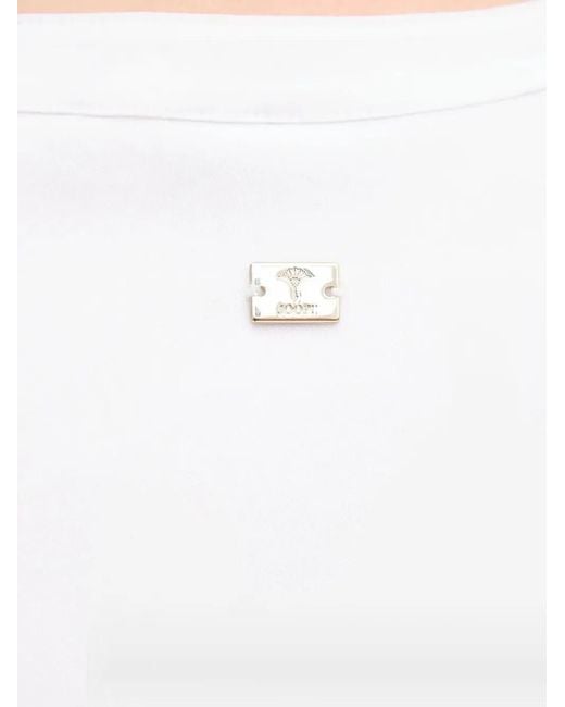 Joop! White V-Neck Sleeveless Blouse