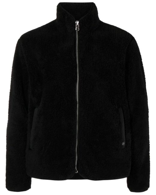 Rag & Bone Black Felix Fleece Jacket for men