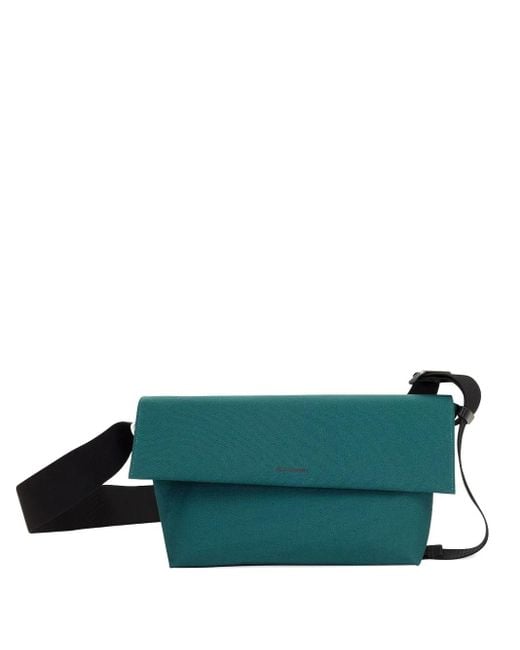 Jil Sander Green Medium Utility Cross Body Bag for men