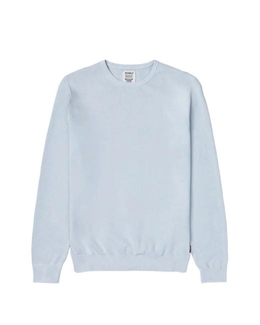 Ecoalf Blue Round-Neck Sweater for men