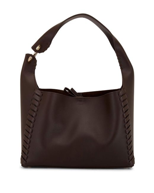 Chloé Mate Leather Shoulder Bag in Black | Lyst
