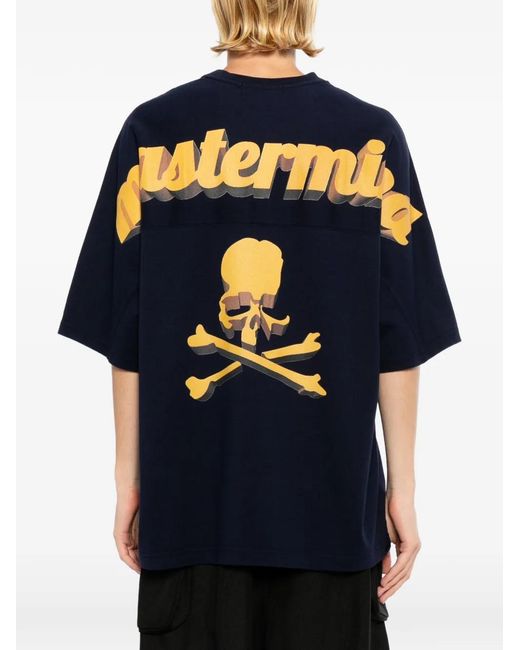 Mastermind Japan Blue Graphic-Print Boxy T-Shirt for men