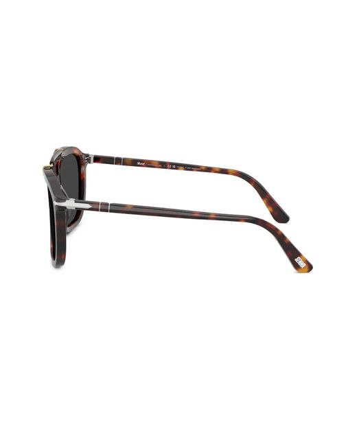 Persol Black Eckige Sonnenbrille