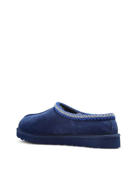 Ugg Blue Suede Stitched Slippers for men