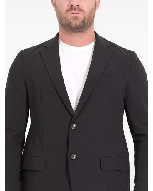 Rrd Black Buttoned Notch Lapel Jacket for men