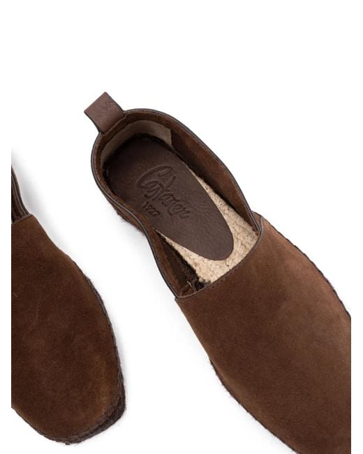 Castaner Brown Espadrilles En Daim À Bords Contrastants for men