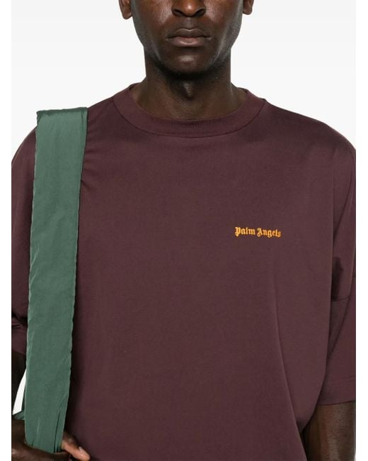 メンズ Palm Angels ロゴ Tスカート Purple