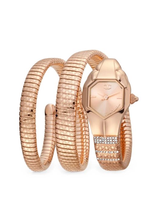 Just Cavalli Pink Glam Snake 22Mm Watch