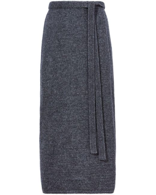 PROENZA SCHOULER WHITE LABEL Zadie Knit Wrap Skirt in Blue Lyst UK