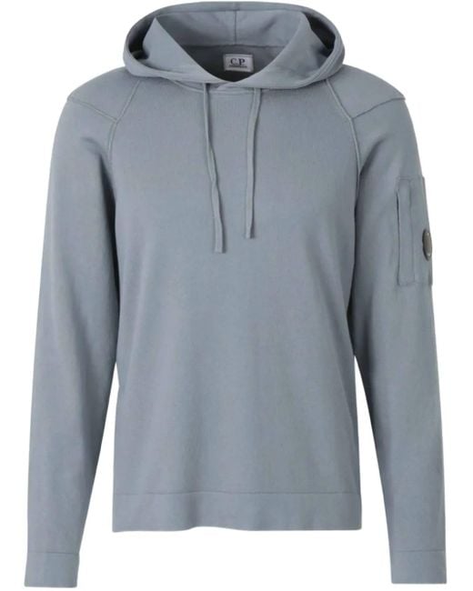 Felpa Con Applicazione di C P Company in Gray da Uomo
