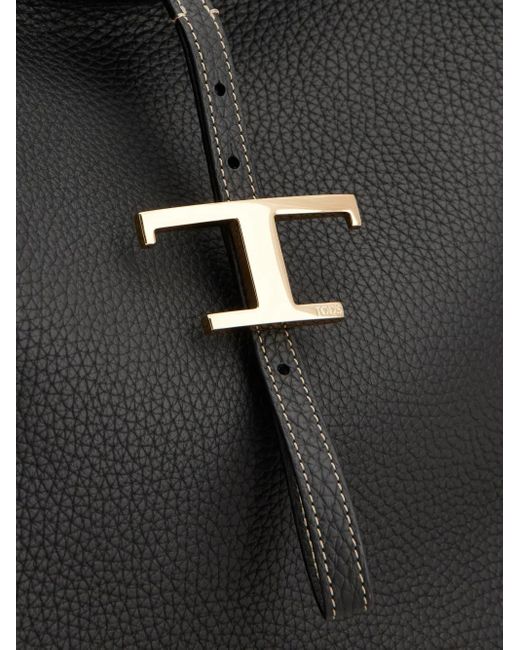 Tod's Black Striped Silk Foulard